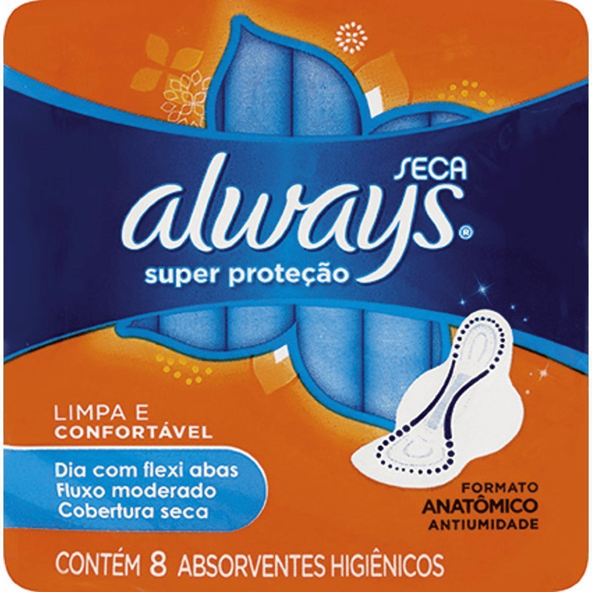 Absorvente Always Super Proteção Seca - Com Abas